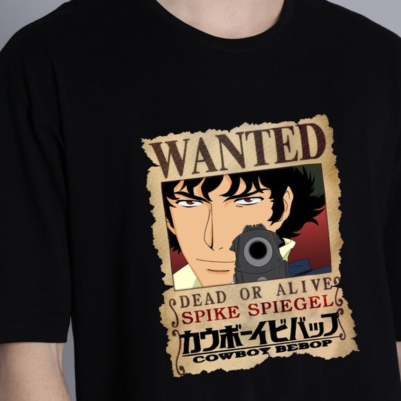 Spike Spiegel Wanted Shirt Anime T-Shirt - Picture 1 of 1